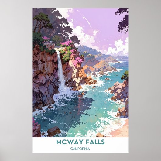 Poster McWay Falls - Beau paysage californien (Devant)