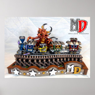 Poster MD 'Toy Train Dragon' 33,6" x 24"