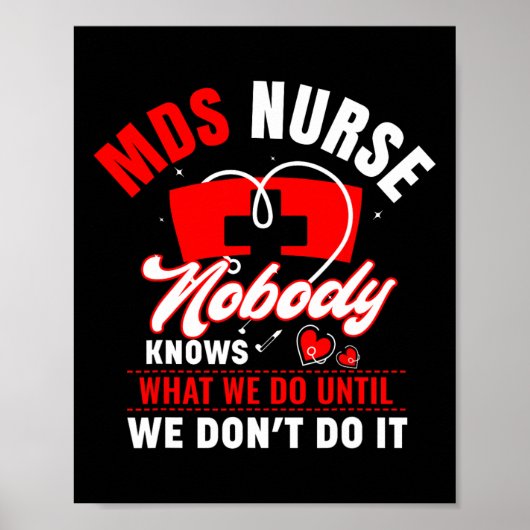 Poster Mds Infirmière Funny Mds Infirmière Mds Infirmière (Devant)