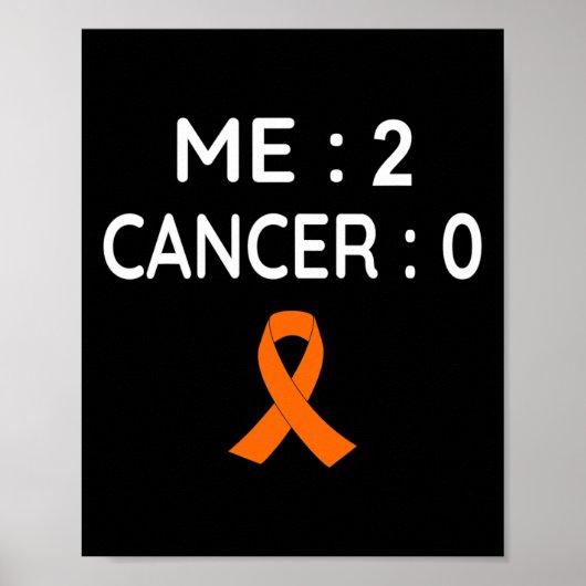 Poster Me 2 Cancer 0 Leucémie (Devant)
