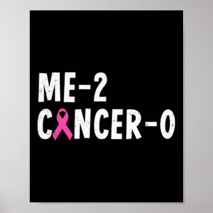 Poster Me 2 Cancer 0 Ruban rose Sensibilisation au cancer