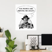 POSTER ME CONDUIRE FOU (Bureau à domicile)