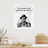 POSTER ME CONDUIRE FOU (Cuisine)