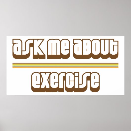Poster Me Demander À Propos De L'Exercice (Devant)