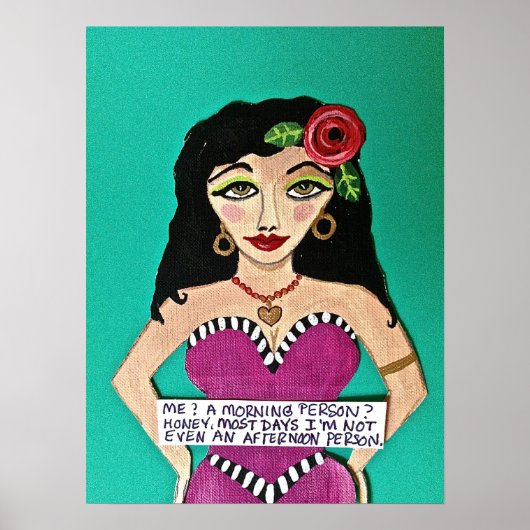 POSTER - "ME? EEN MORGENDE PERSOON?" (Voorkant)