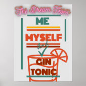 Poster 'Me & Gin Dream Team' (Devant)