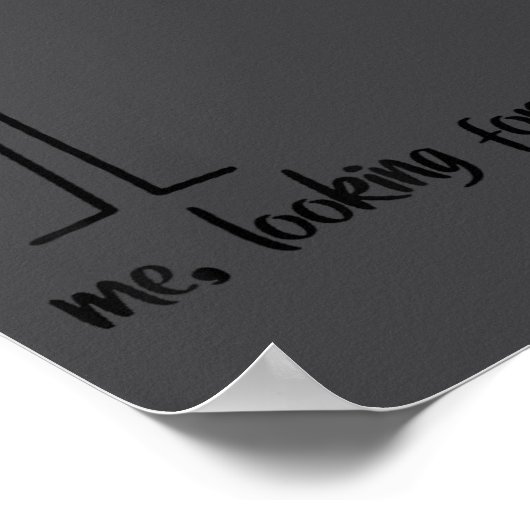 Poster Me Looking For Motivation Funny Stickman Figures  (Coin)