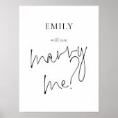 Poster Me Marierez-Vous Un Signal De Proposition Imprimab (Devant)