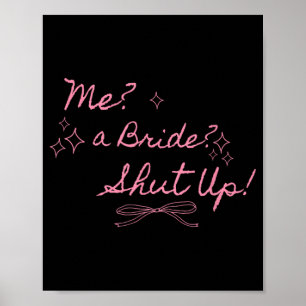 Poster Me Une Mariée Fermée Bachelorette Party Bridal