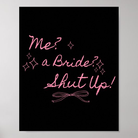Poster Me Une Mariée Fermée Bachelorette Party Bridal (Devant)