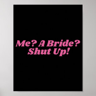 Poster Me Une Mariée Fermée Bachelorette Party Bridal
