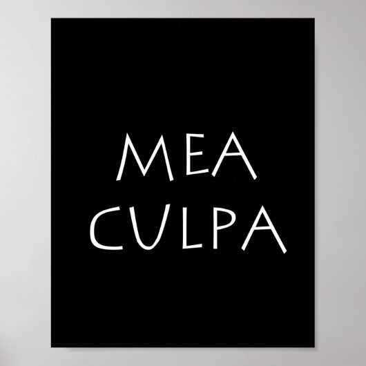 Poster Mea culpa (Devant)