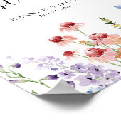 Poster Meadow Wildflower Wedding Guest Book Sign (Coin)