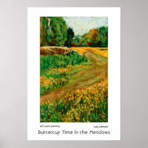 Poster Meadows en tasse à beurre, Abergavenny : impressio