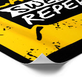 Poster Measure Cut Carve Swear Repeat Funny Diy Workshop  (Coin)