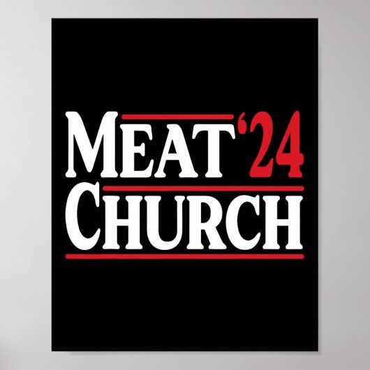 Poster Meat Church 24 Bbq (Devant)