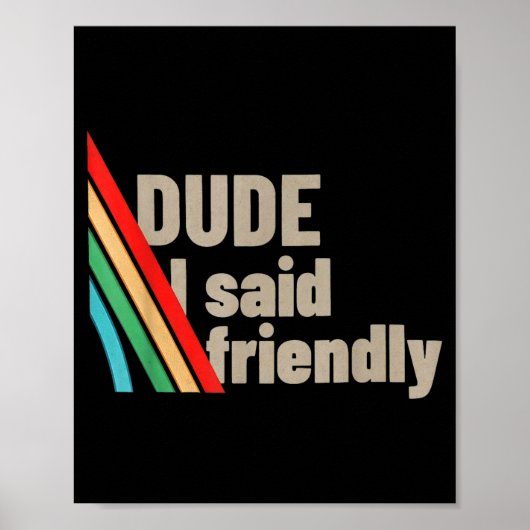 Poster Mec j'ai dit gentiment  (Devant)