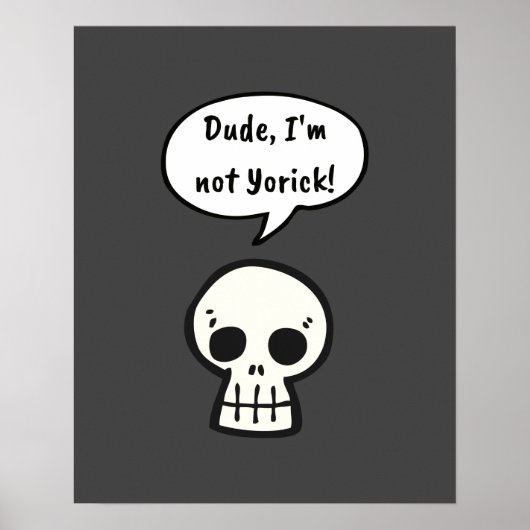 Poster Mec, je ne suis pas Yorick ! (Devant)