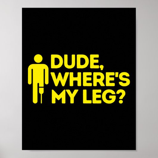 Poster Mec où est My Leg Amputee Handenes (Devant)