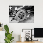 Poster Mécanique automobile des années 1920 (Bureau à domicile)