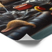 Poster Mécanique de fentes (Coin)