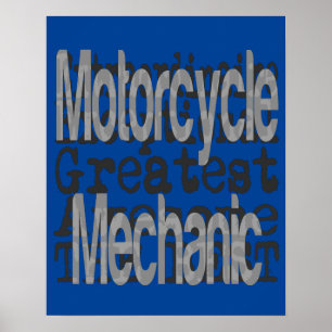 Poster Mécanique de moto Extraordinaire