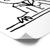 Poster Mécanique du Centre de service automobile et amort (Coin)