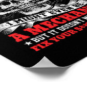 Poster Mécanique Je Pourrais Ressembler À Un Mécanicien (Coin)