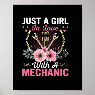 Poster Mécanique Juste Une Fille Amoureuse Avec Un Mécani