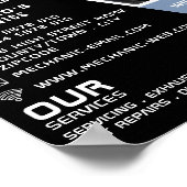 Poster Mécanique Photo Auto Mécanique & Réparations Publi (Coin)