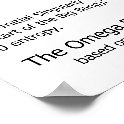 Poster Mécanique quantique Diagramme multi-verset oméga P (Coin)