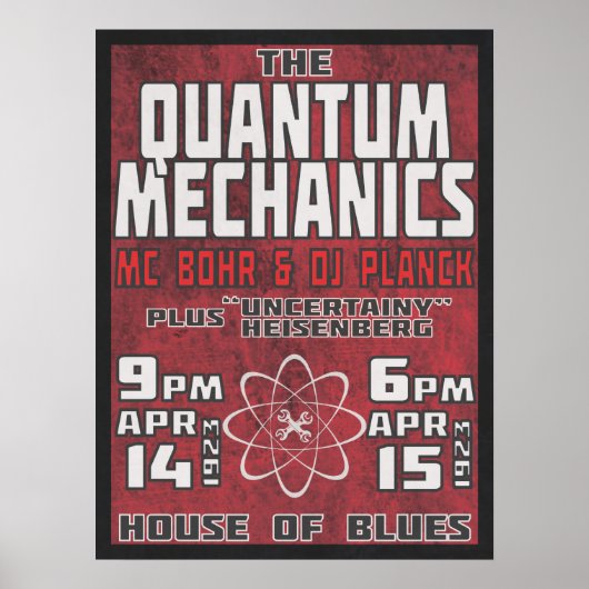 Poster Mécanique quantique @ House of Blues (Devant)