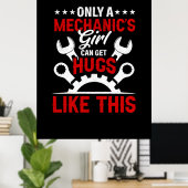 Poster Mécanique seulement la fille d'un mécanicien (Bureau à domicile)