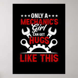 Poster Mécanique seulement la fille d'un mécanicien