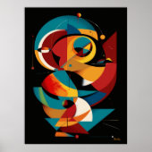 Poster Mécanisme Solaire – Abstraction Géométrique Dynami (Devant)