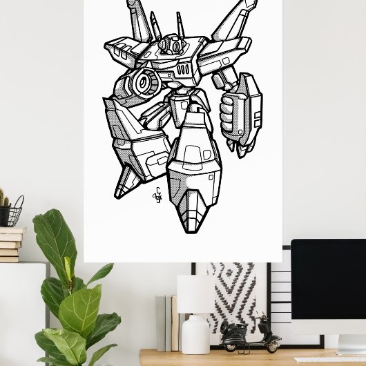 Poster Méch de Jamezon (Bureau à domicile)