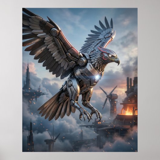 Poster Mecha Eagle Forge (Devant)