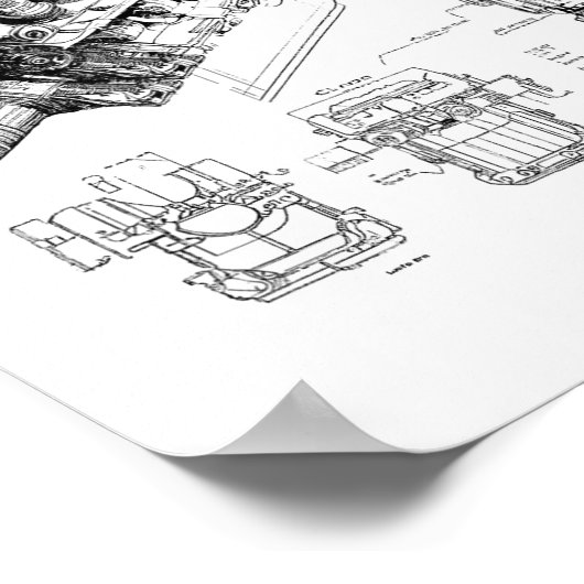 Poster Mechanics Car Enthusiast Men Engine Eces (Coin)