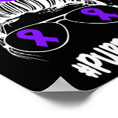 Poster Méchante Coiffure Violette Contre Épilepsie Mois d (Coin)