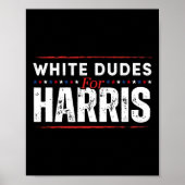 Poster Mecs Blancs Pour Kamala Harris Mens (Devant)