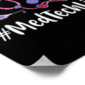 Poster Med Tech Valentines Day Women Heart Stethoscope Ap (Coin)