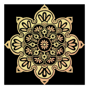 Poster Médaille Boho de l'affiche murale