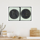 Poster Médaille de portrait, obverse représentant Sultan  (Cuisine)