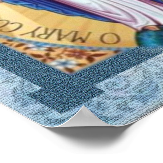 Poster Médaille Miraculeuse Image Dévotionnelle. (Coin)