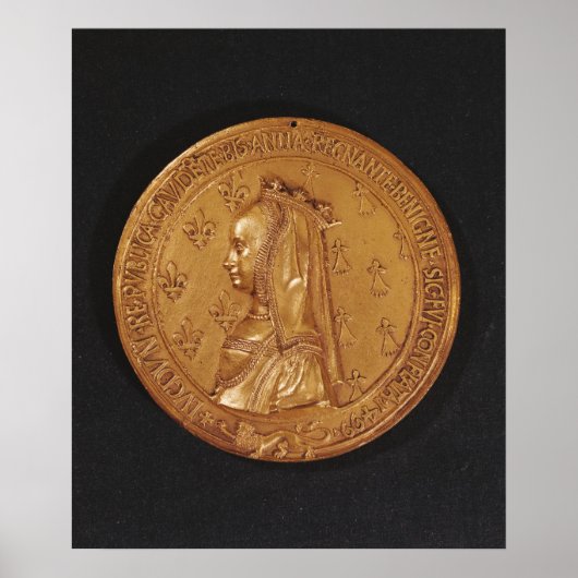 Poster Médaille représentant Anne de Bretagne (Devant)
