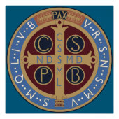 Poster Médaille Saint Benoît (Devant)