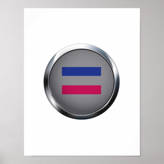 POSTER MÉDAILLON ANDROGYNE (Devant)