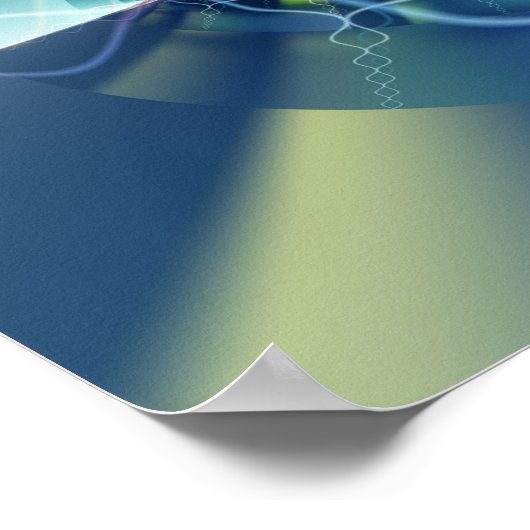 Poster Médaillon d'art Abstrait (Coin)