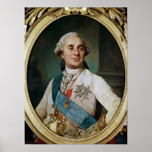 Poster Médaillon de portrait de Louis XVI 1775