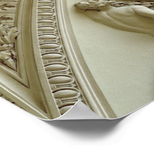 Poster Médaillon représentant le baptême de Constantin (Coin)